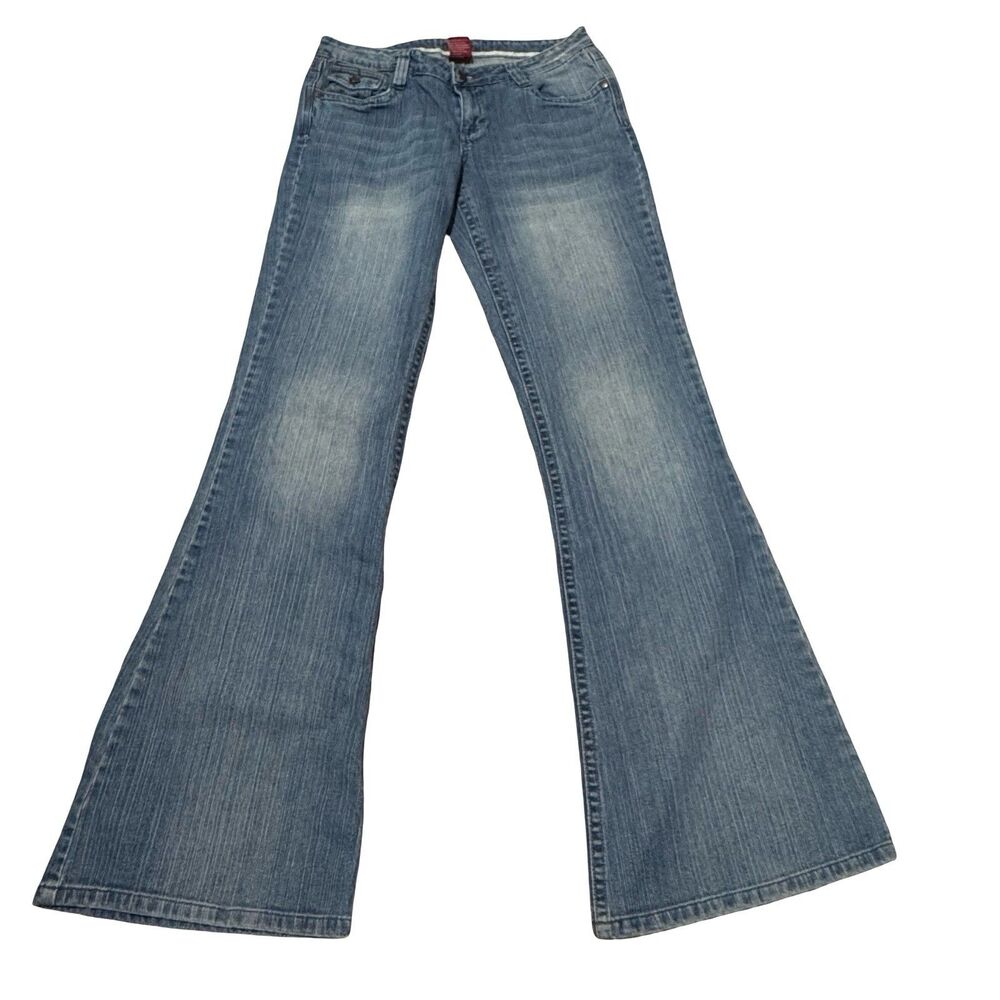 Vanity Boot Cut Jeans Womens 28x35 Relaxed Loose Retro Hippie